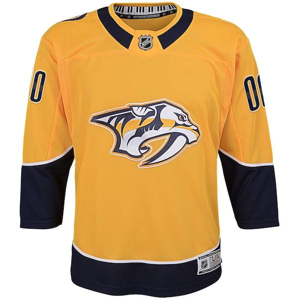 Nashville Predators Youth Home Premier Custom Jersey - Yellow
