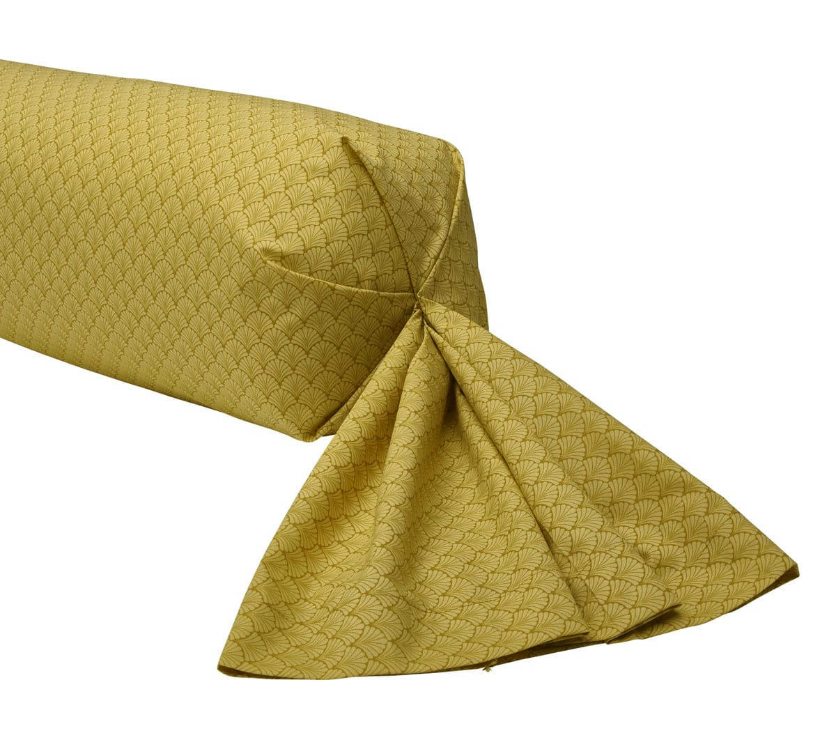 CAMILLE - Taie de traversin en bambou curry 85x185