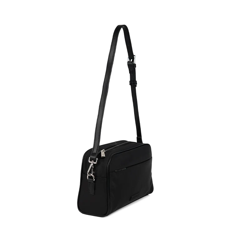 The Dahlia – 3-in-1 Black Nylon Crossbody Bag