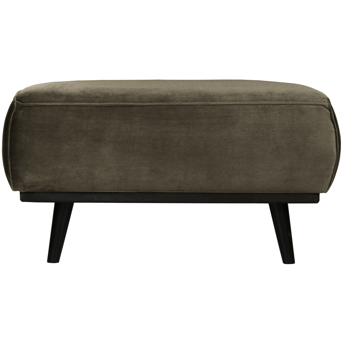 WOOOD hocker Statement - Fluweel - Warm Green - 40x80x55