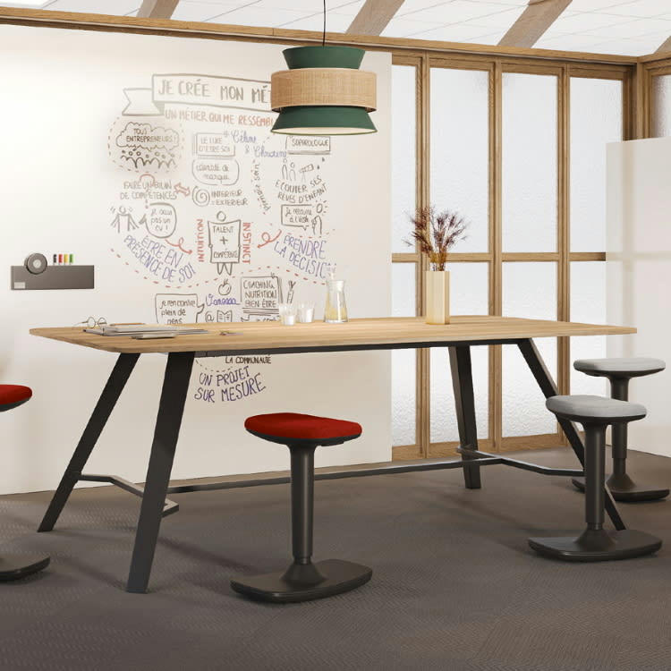 ALTITUDE HAUTE - Table de réunion haute 170X106 6/8 personnes