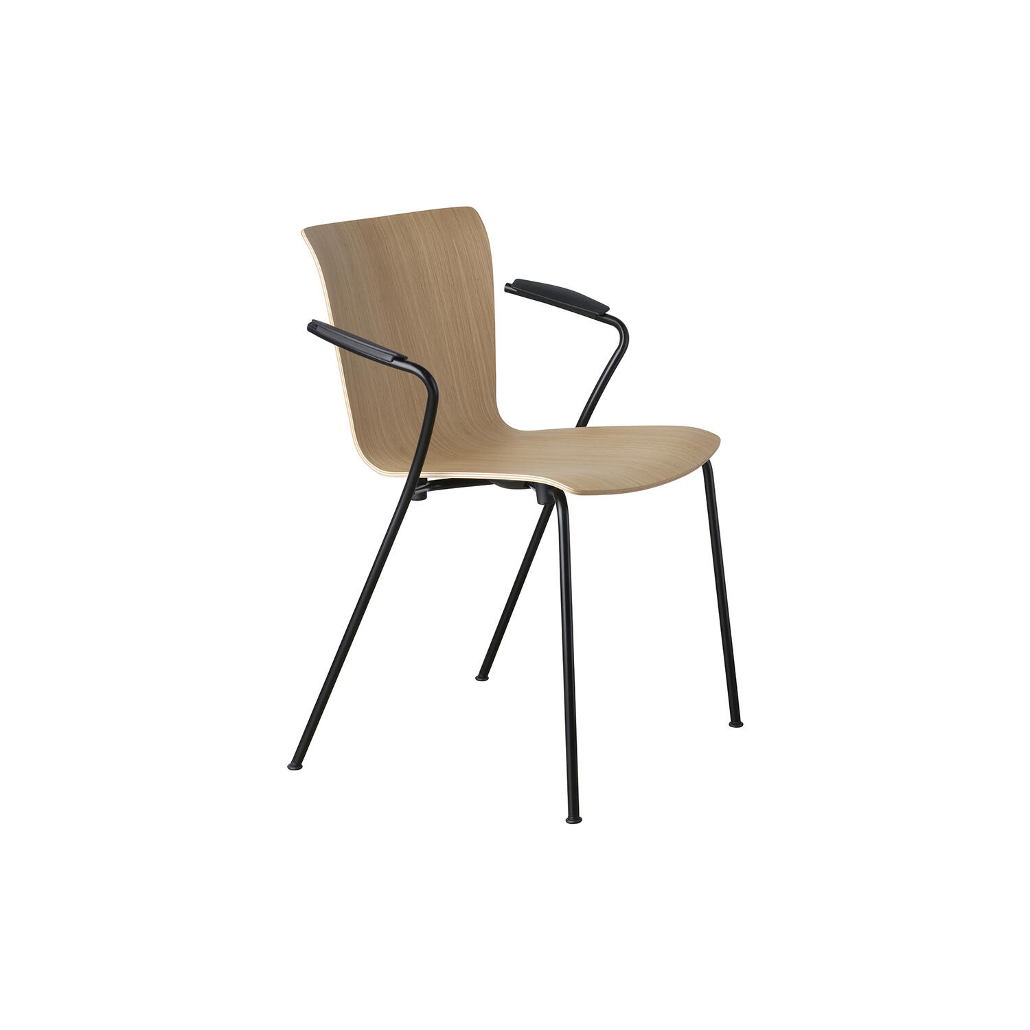 Vico Duo&trade; VM111 spisebordsstol, lakeret eg/sort