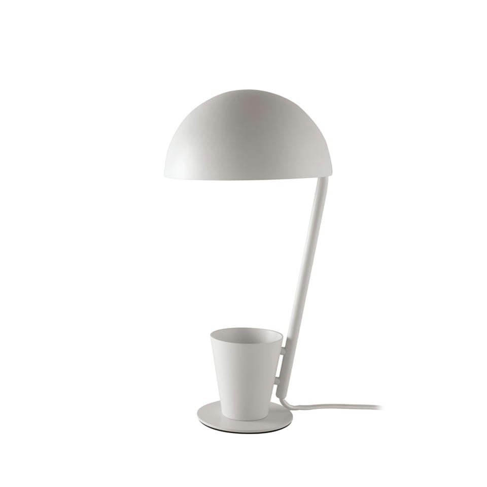 - Lampe de table en acier blanc