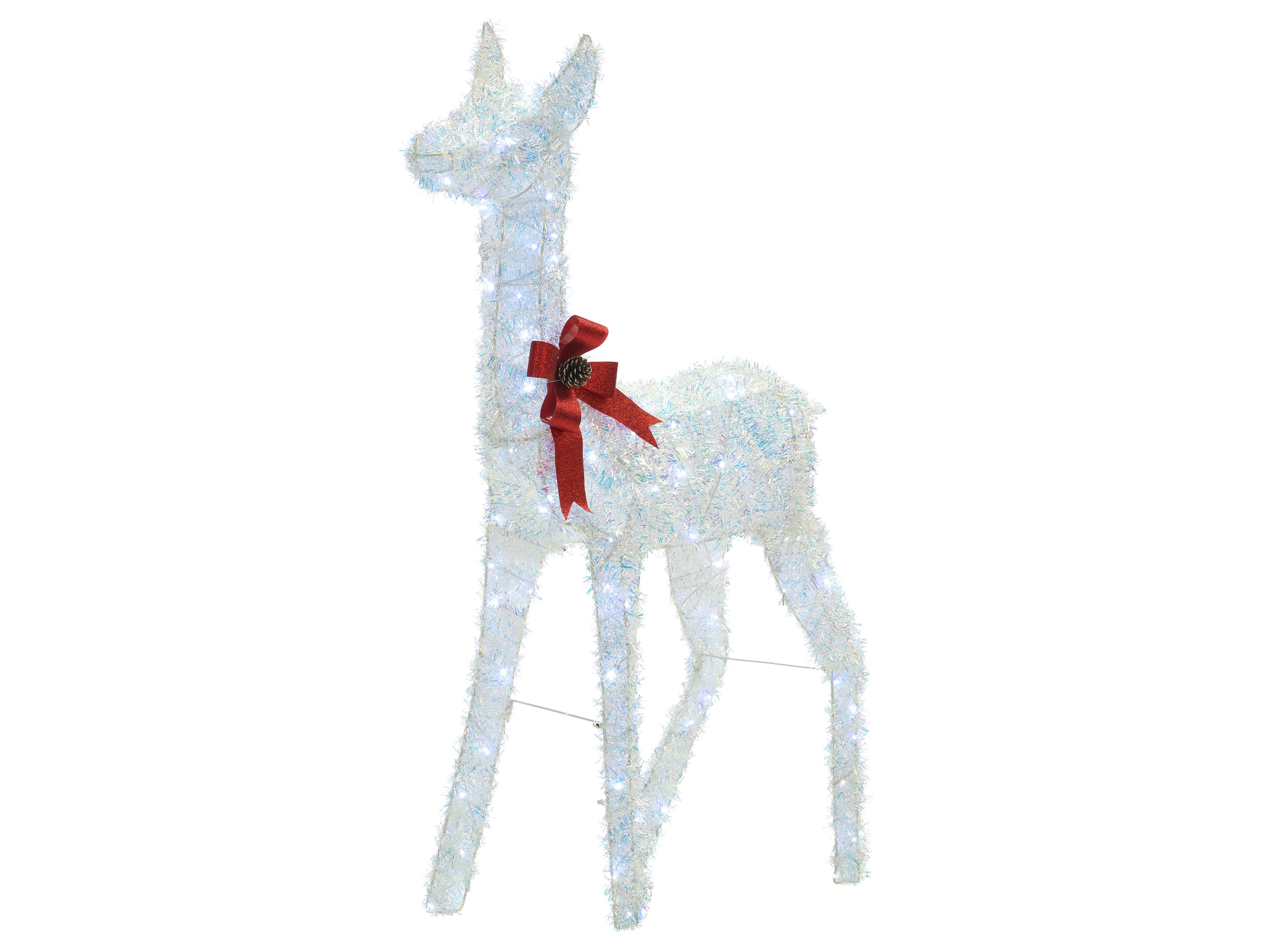 Outdoor Decoration LED AURENNE Deer 110 cm White