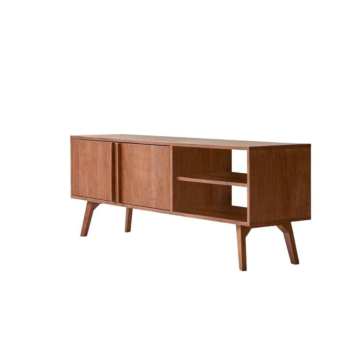 Tikamoon Acacia tv-meubel 150 cm - Donkerbruin