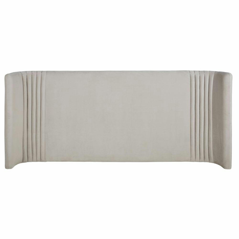 Romanza - Tête de lit 160 en velours gris clair