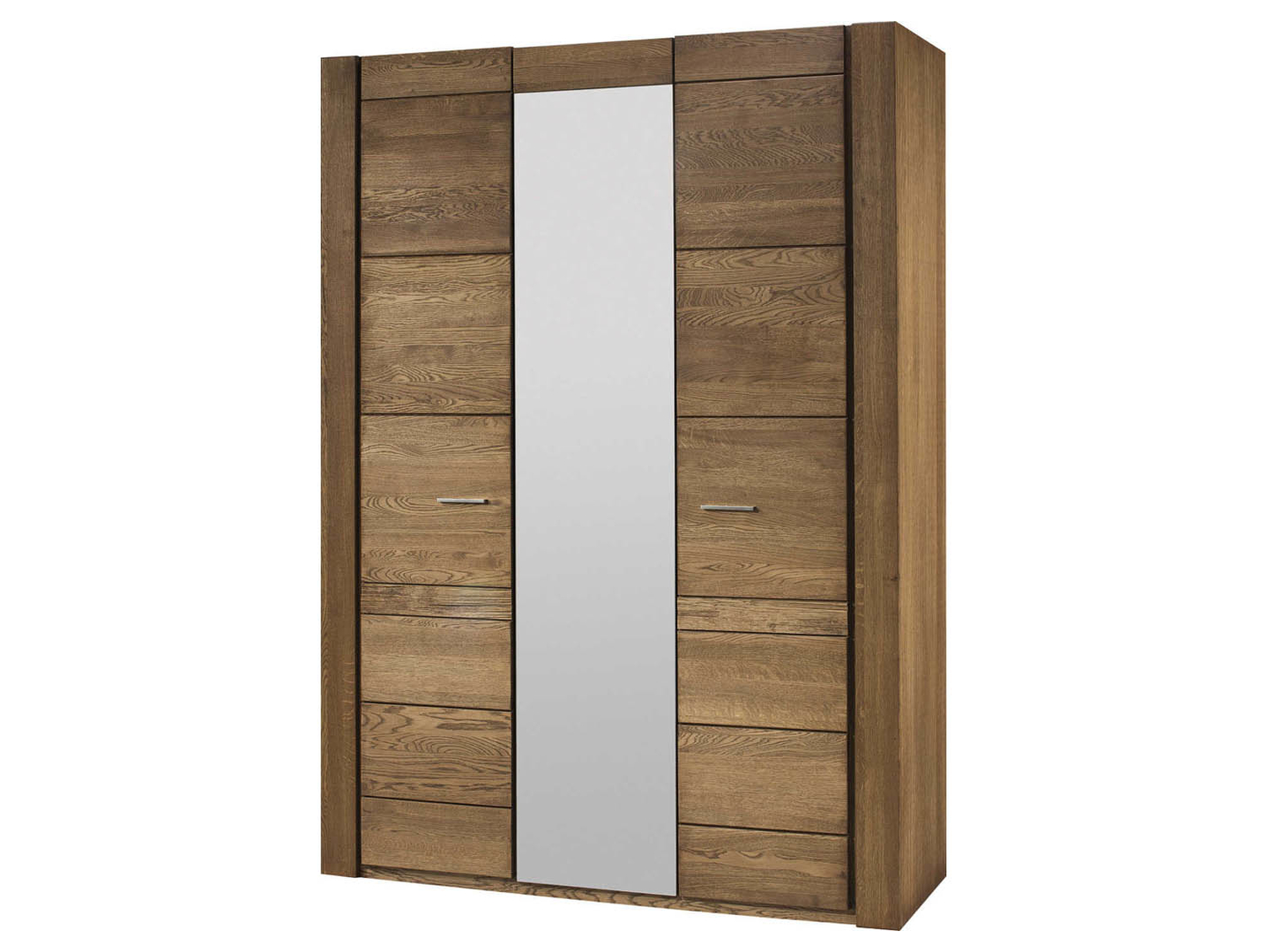 Szafa trzydrzwiowa Velvet-73 160 cm z lustrem dąb rustical