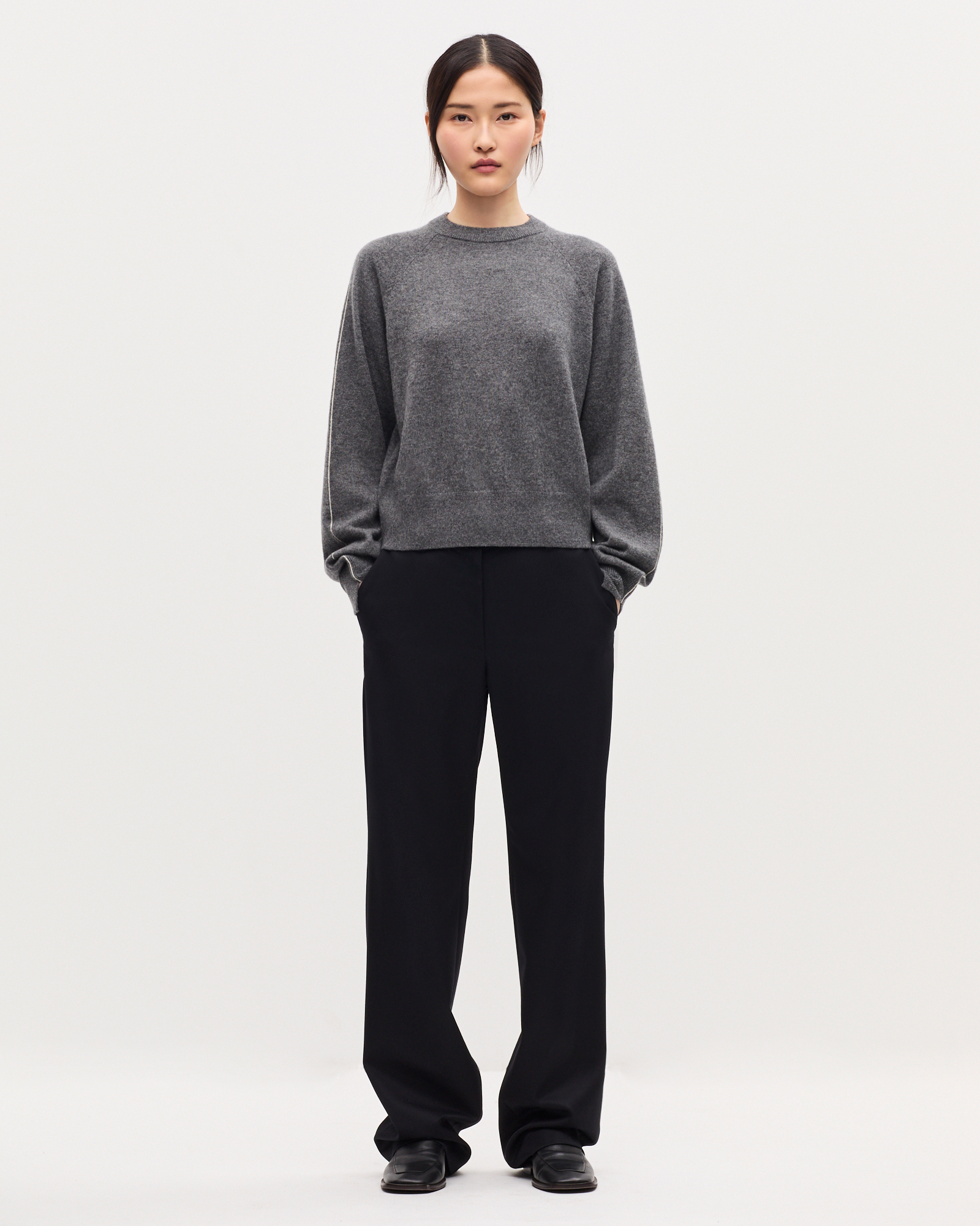 Pull col rond en cachemire