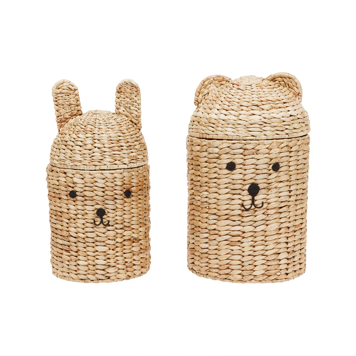 OYOY - Bär & Hase Aufbewahrungskorb, natur (2er-Set)