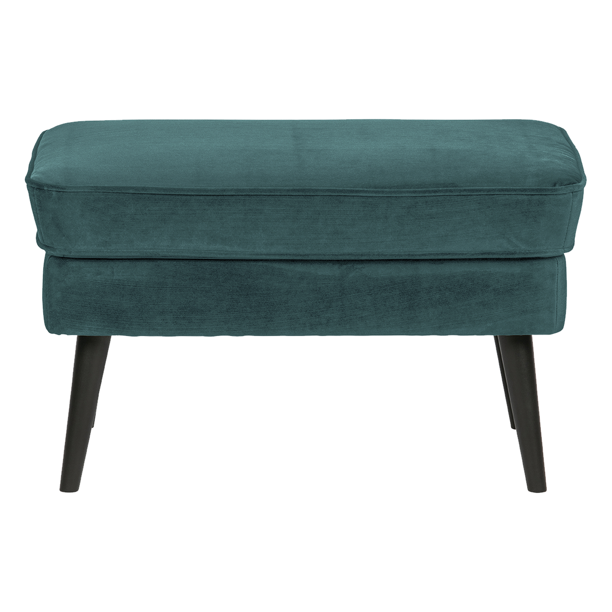 WOOOD hocker Rocco - Velvet - Teal - 47x77x51