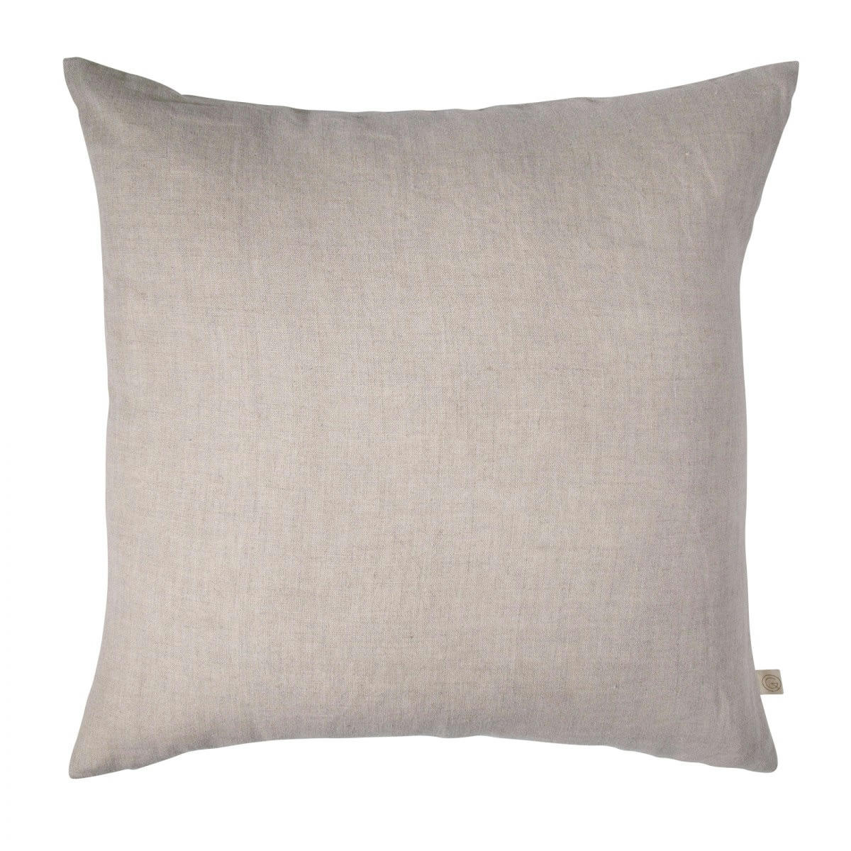 LES ESSENTIELS - Coussin en lin lavé beige foncé 45x45