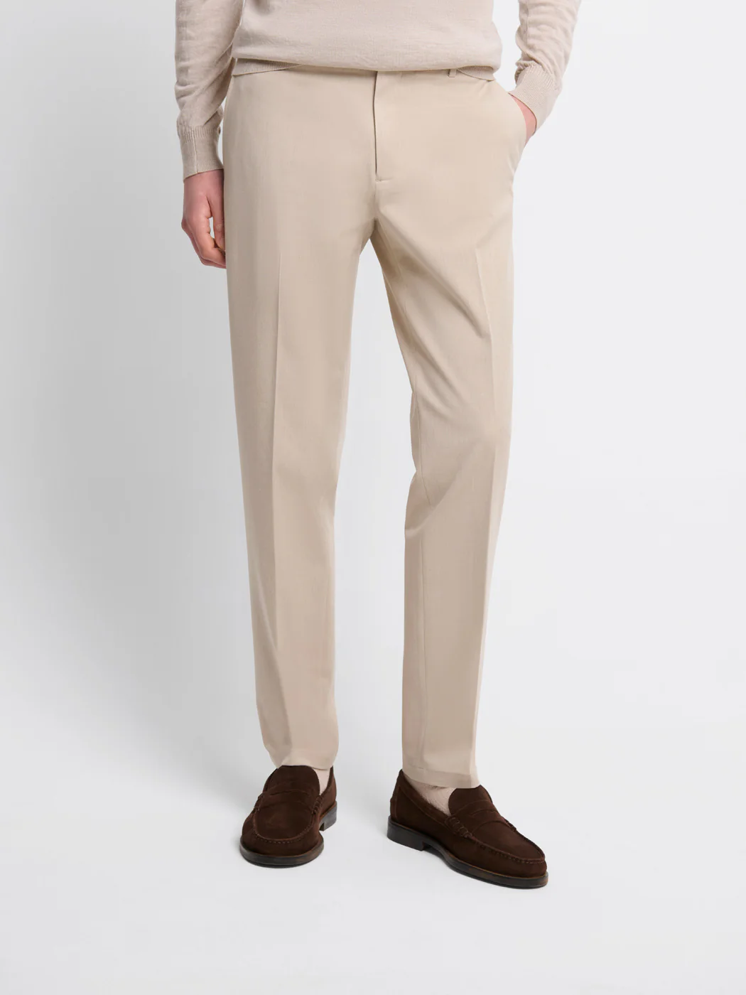 Chino taille semi-élastiquée