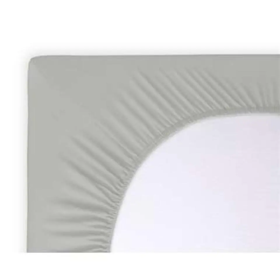 Byrklund - Hoeslaken Jersey - 160x200 cm - Licht Grijs