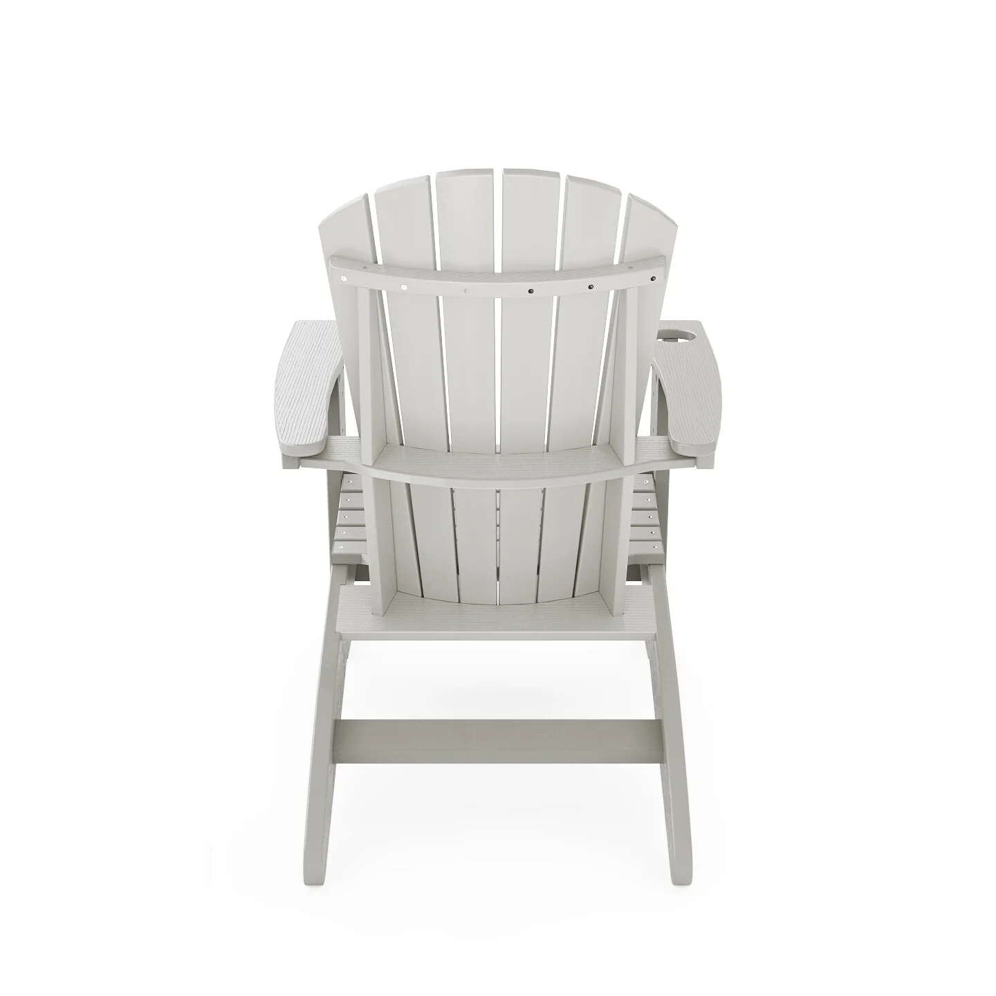 Dark Gray Adirondack Chair - Sturdy Hdpe Poly Lumber For Poolside, Patio, And Garden Relaxation