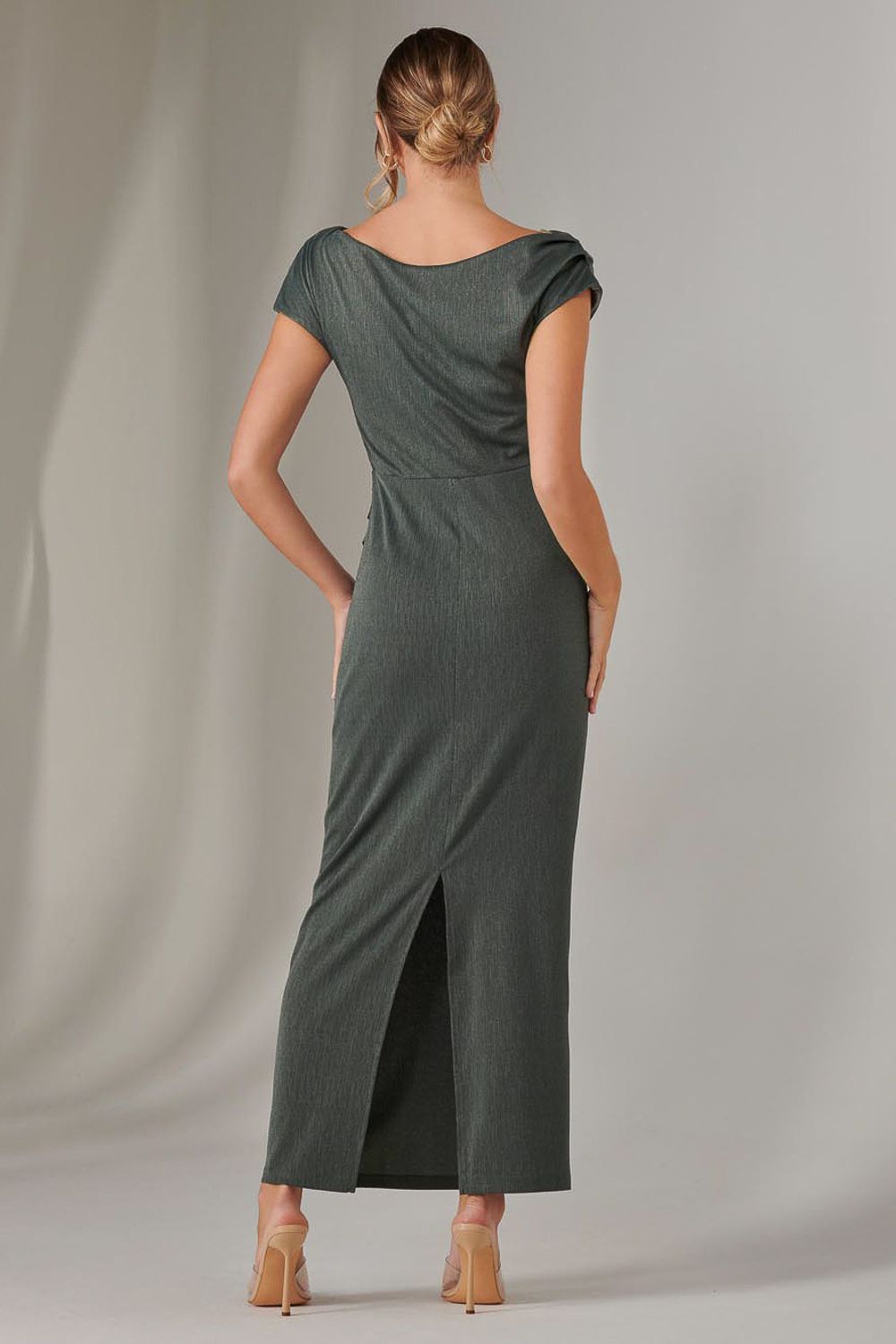 Jolie Moi Asymmetrical Bodycon Midaxi Dress