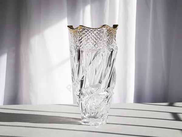 Wazon 30 cm Bohemia - FLAMENCO PYRAMID & GOLD 4SB.FLAPG.887414