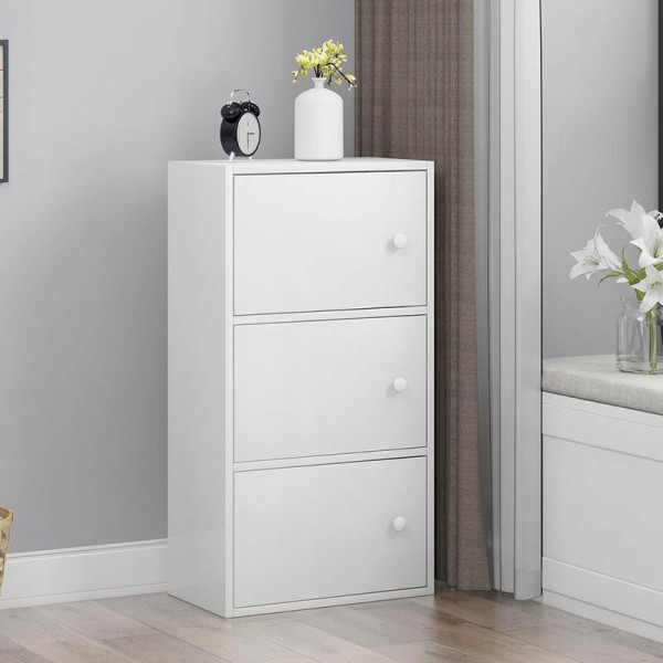 Nowoczesna pojemna komoda biała loft 78 cm
