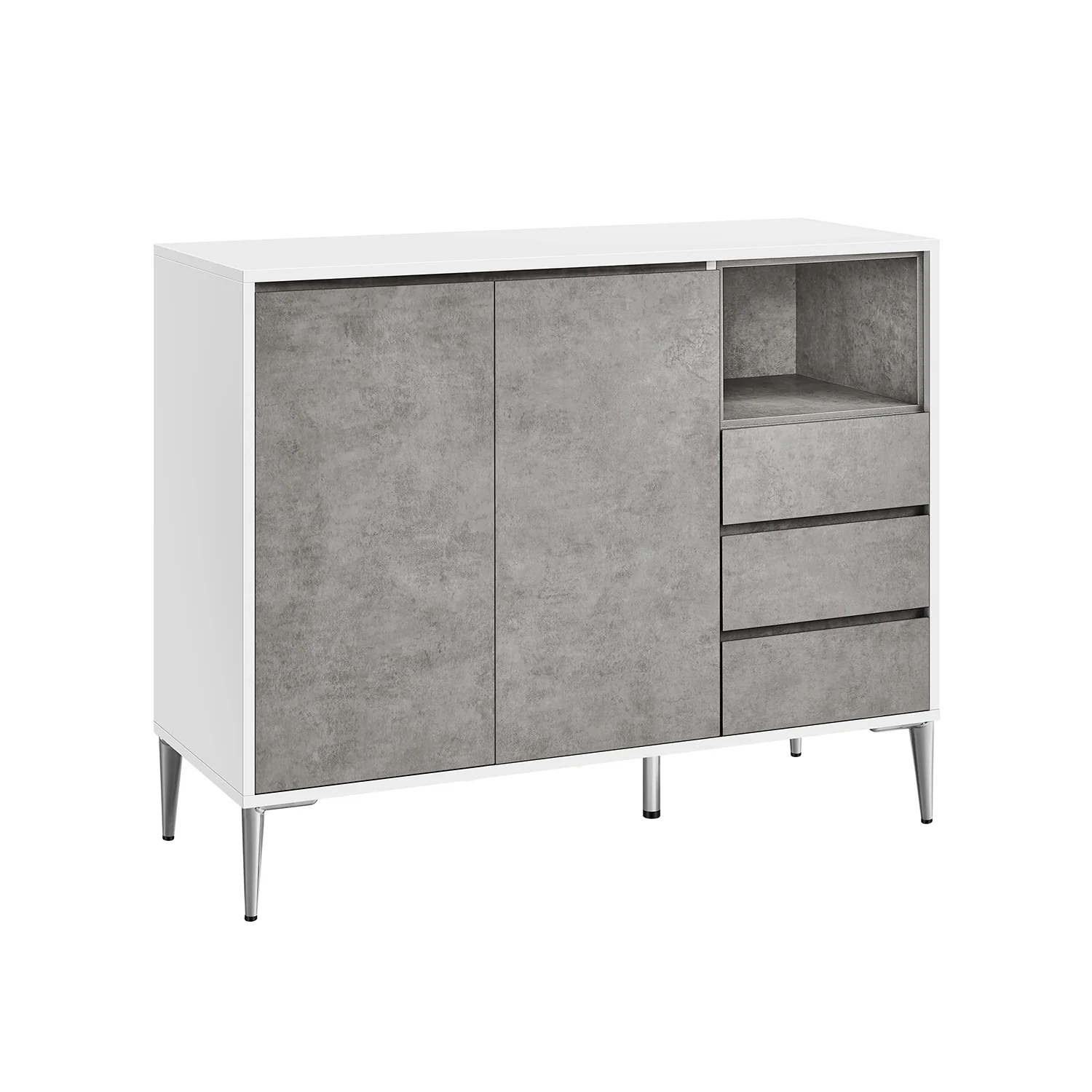 Armoire de rangement avec porte et étagère