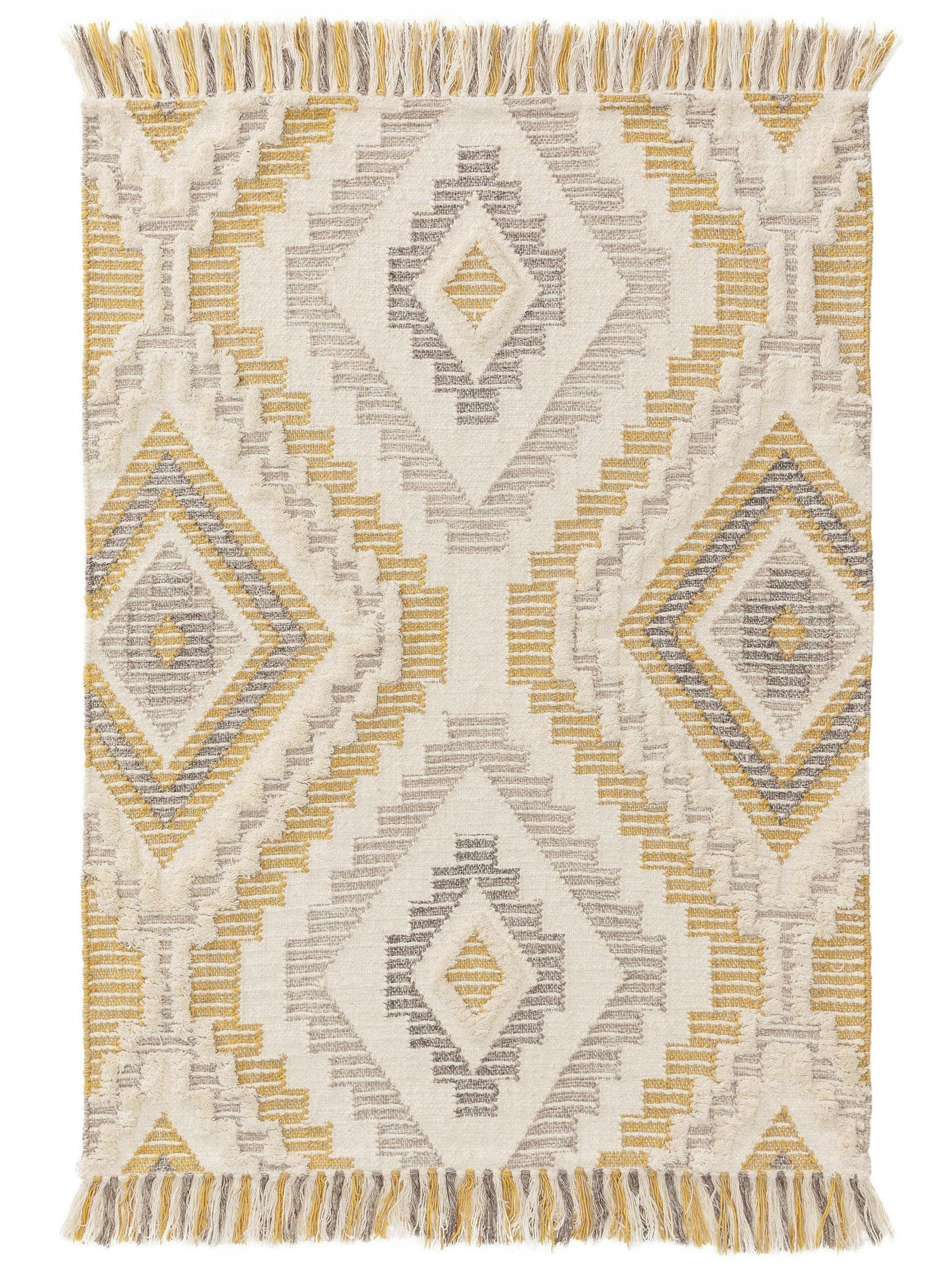 WANDA - Tapis enfant jaune 80x120