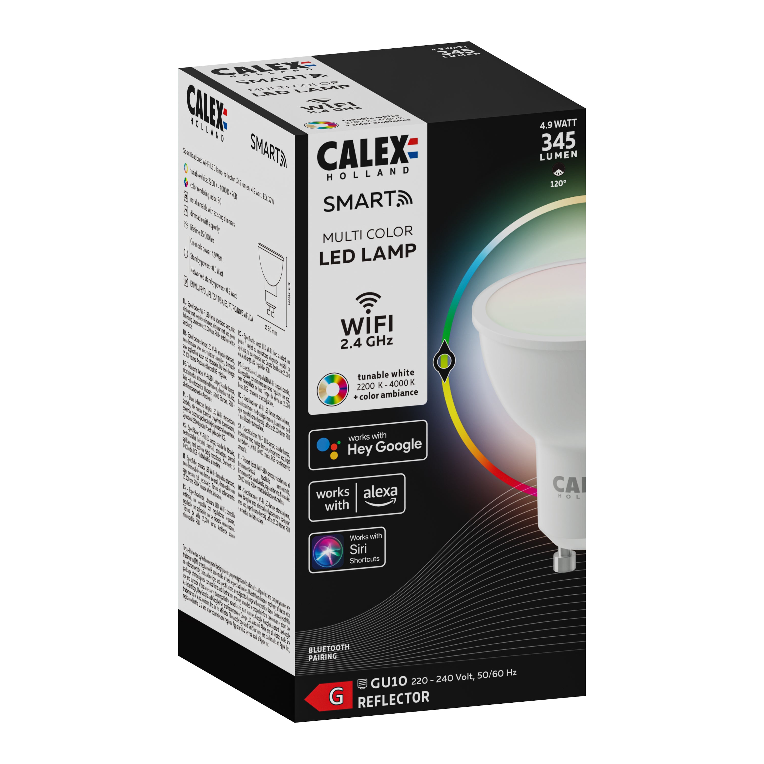 Calex Smart LED GU10 RGB 13 cm Reflectorlamp