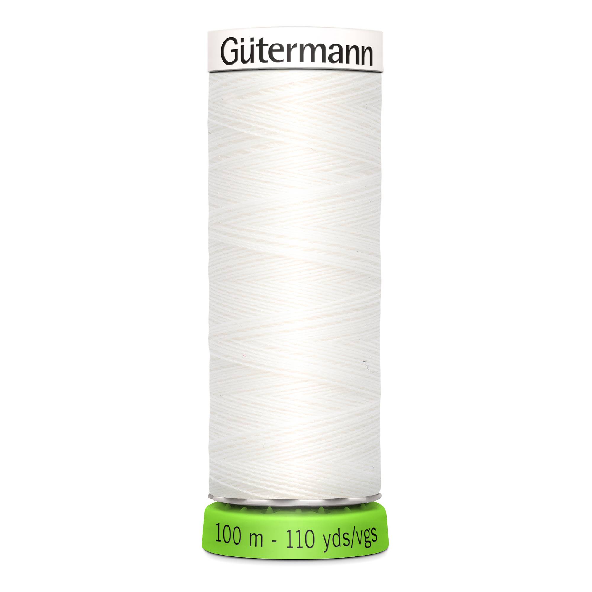 Gutermann White Sew All Recycled rPET Thread 100m (800)