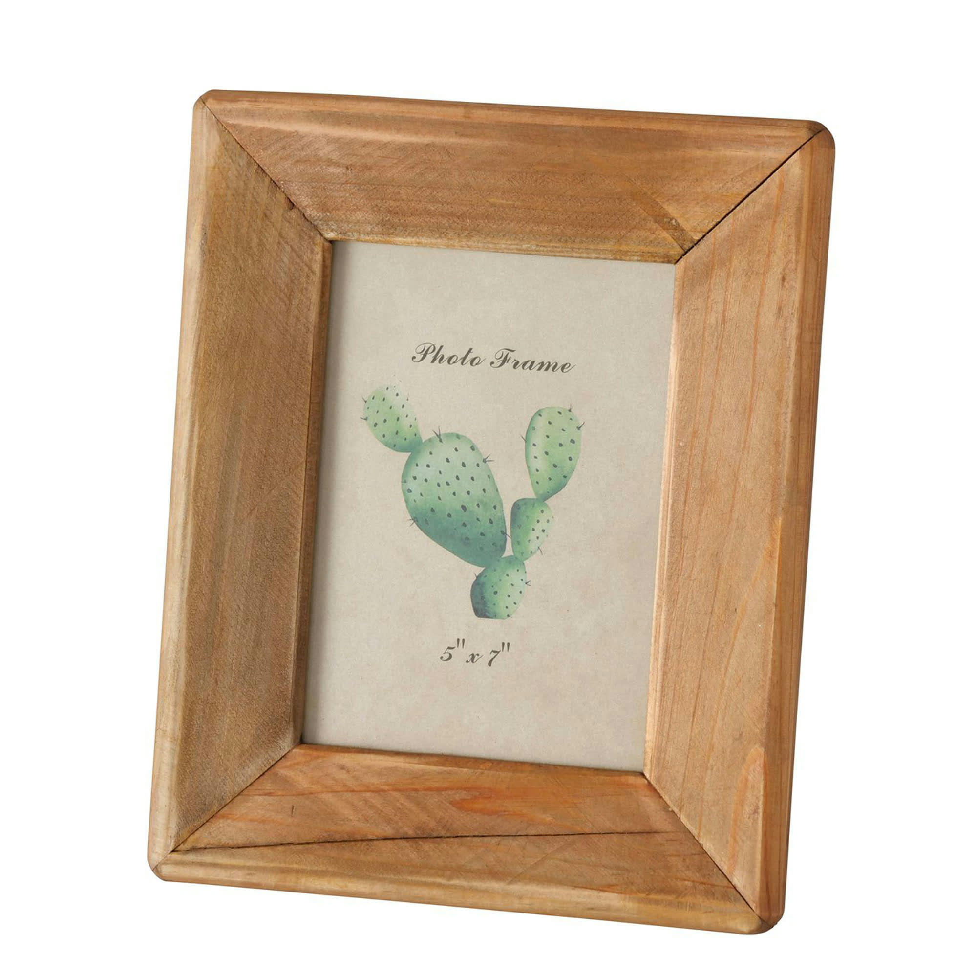 - Cadre photo en bois recyclé - 21x2x26cm