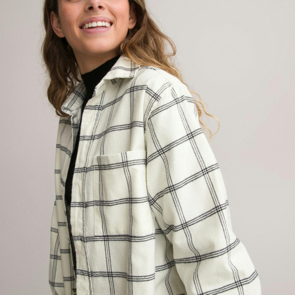 Chemise oversize à carreaux