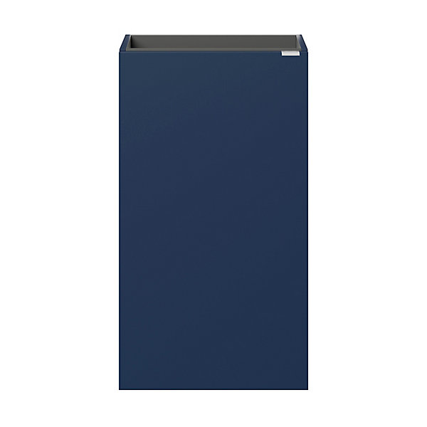 Meuble lave mains à poser bleu nuit mat l.44 x H.79 x P.23 cm, GoodHome Imandra