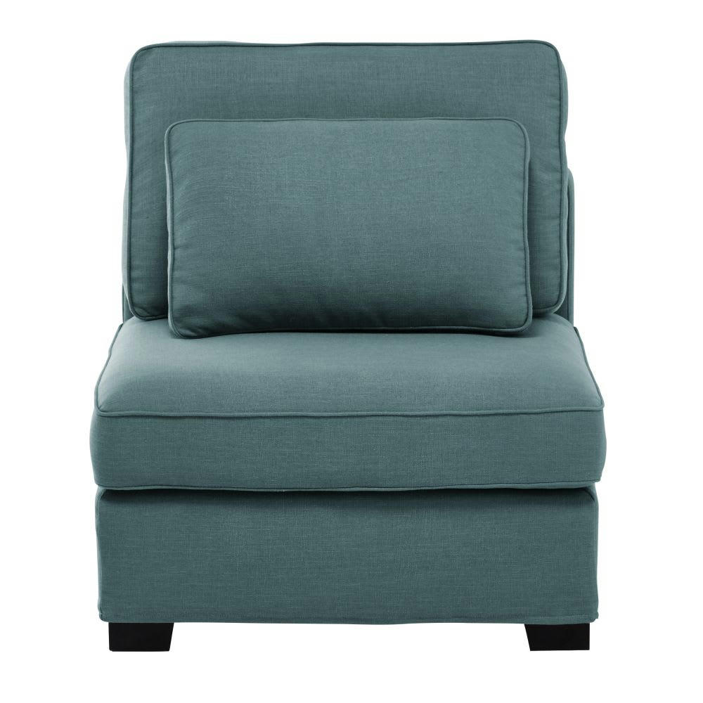 Milano - Chauffeuse pour canapé modulable bleu pétrole