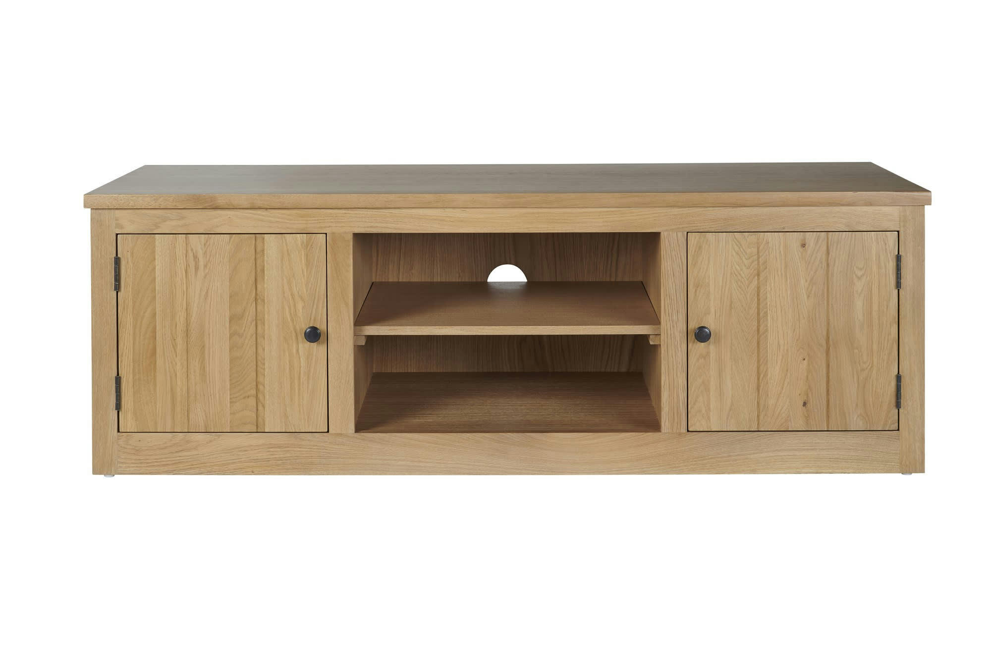 VICTORIA - Meuble télé bas en chêne massif