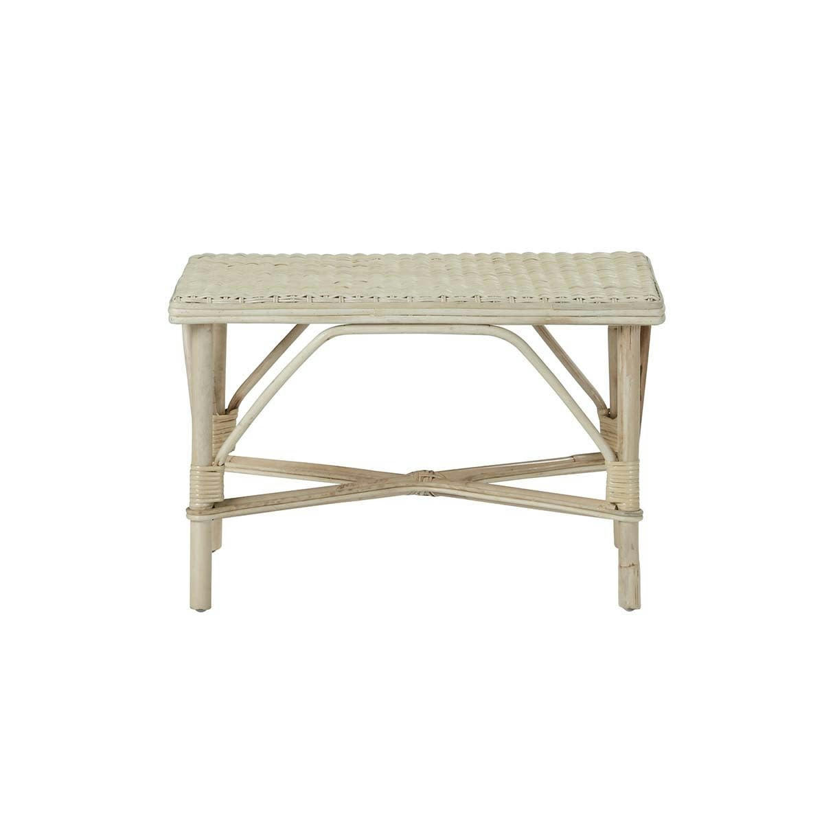 BOHO - Table basse en rotin naturel