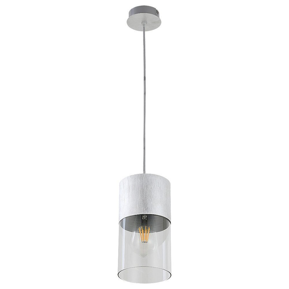 Lampa wisząca aluminium szczotkowane Zelkova 1xE27x40W Rabalux