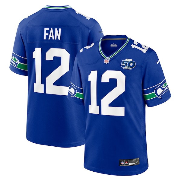 12s Seattle Seahawks Nike Alternate 50th Season Game Jersey - Royal