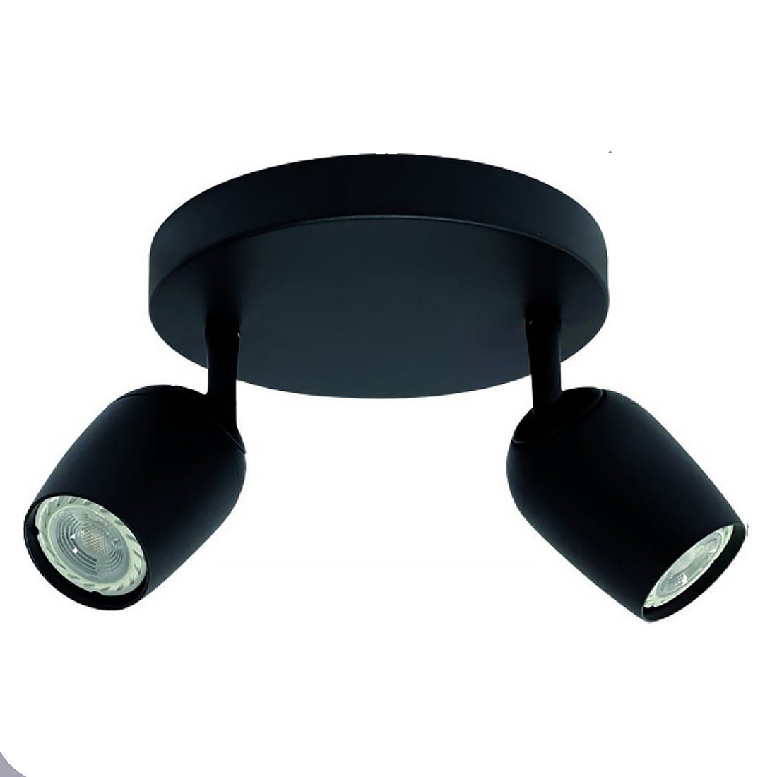 Freelight spot Trova - 2 lichts - 20 x 16  cm - zwart