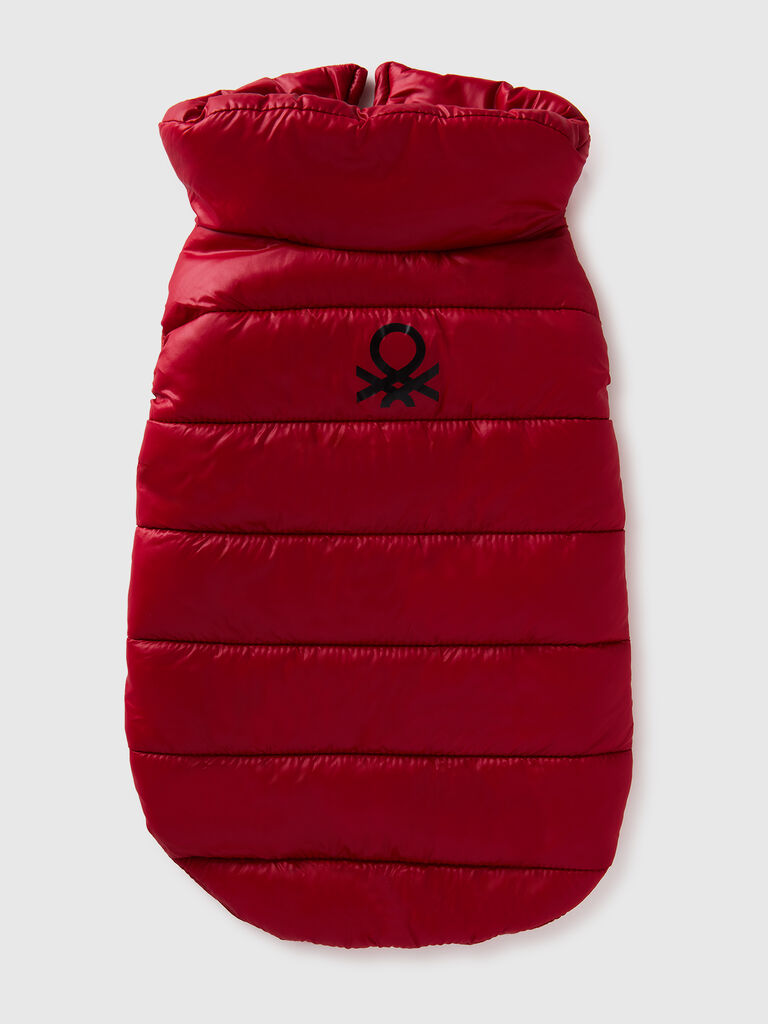 Strawberry red padded jacket for dogs