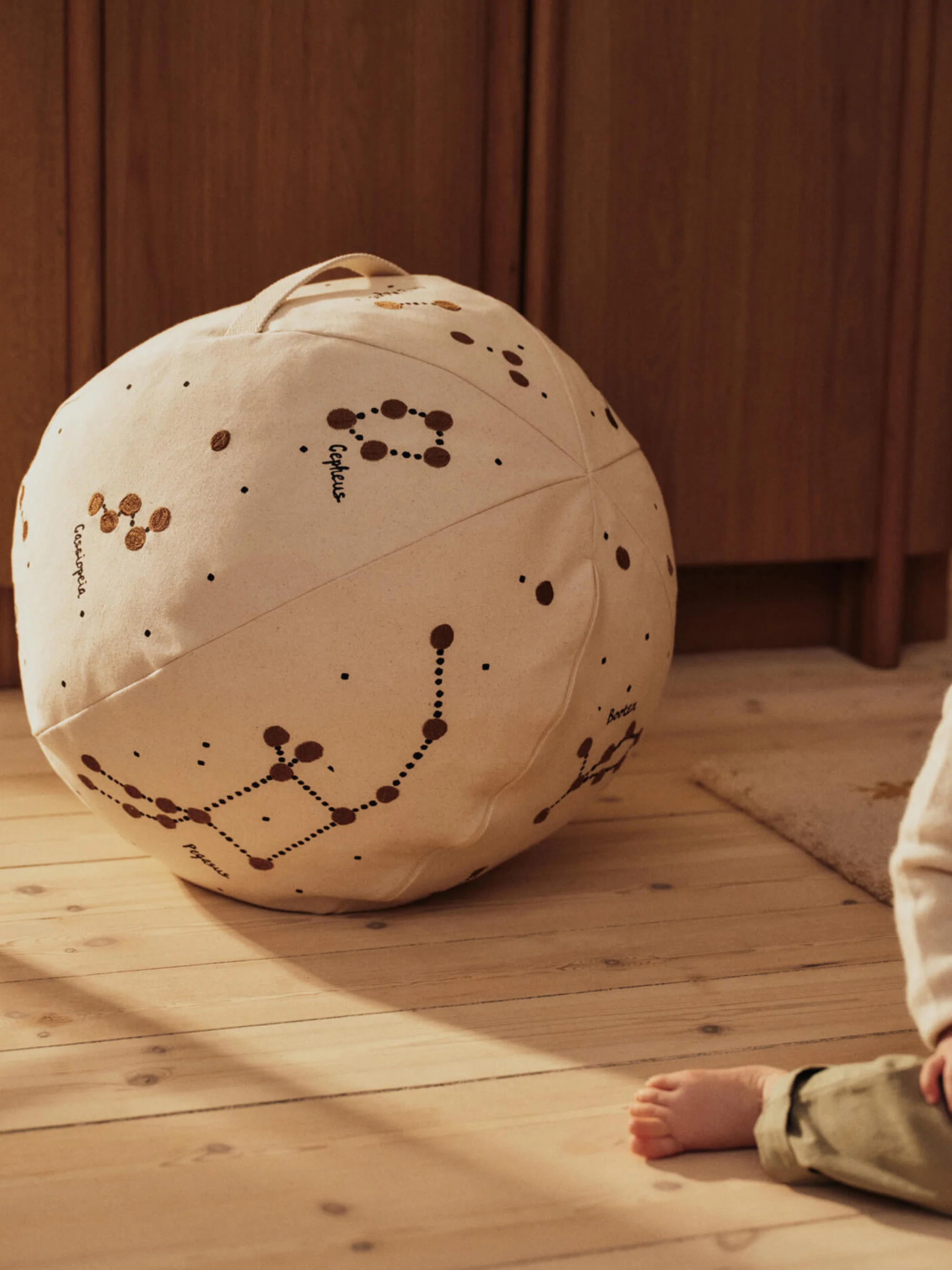 Kinder-Pouf Constellation aus Bio-Baumwolle