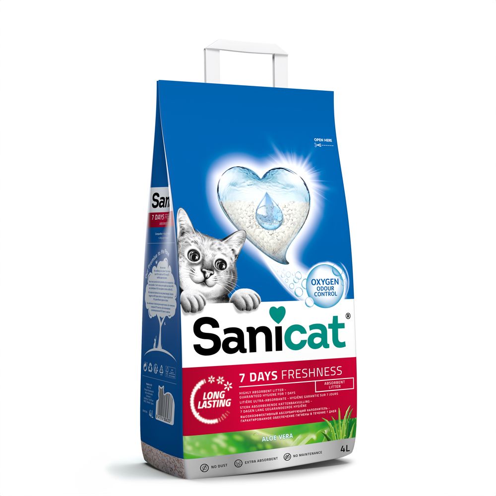 Sanicat 7 Days Freshness Aloe Vera Cat Litter