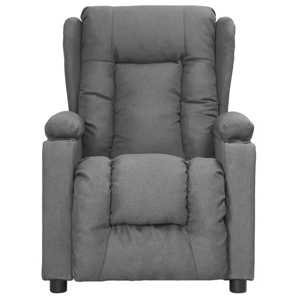 vidaXL - Fauteuil - Grijs - Stof
