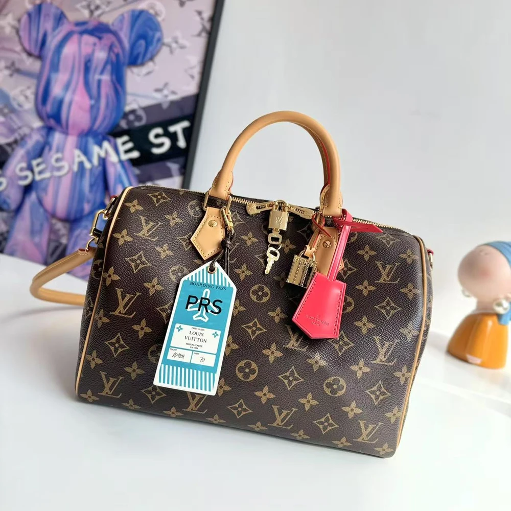 Louis Vuitton Speedy Soft 30 Crafty in Canvas with Gold-tone