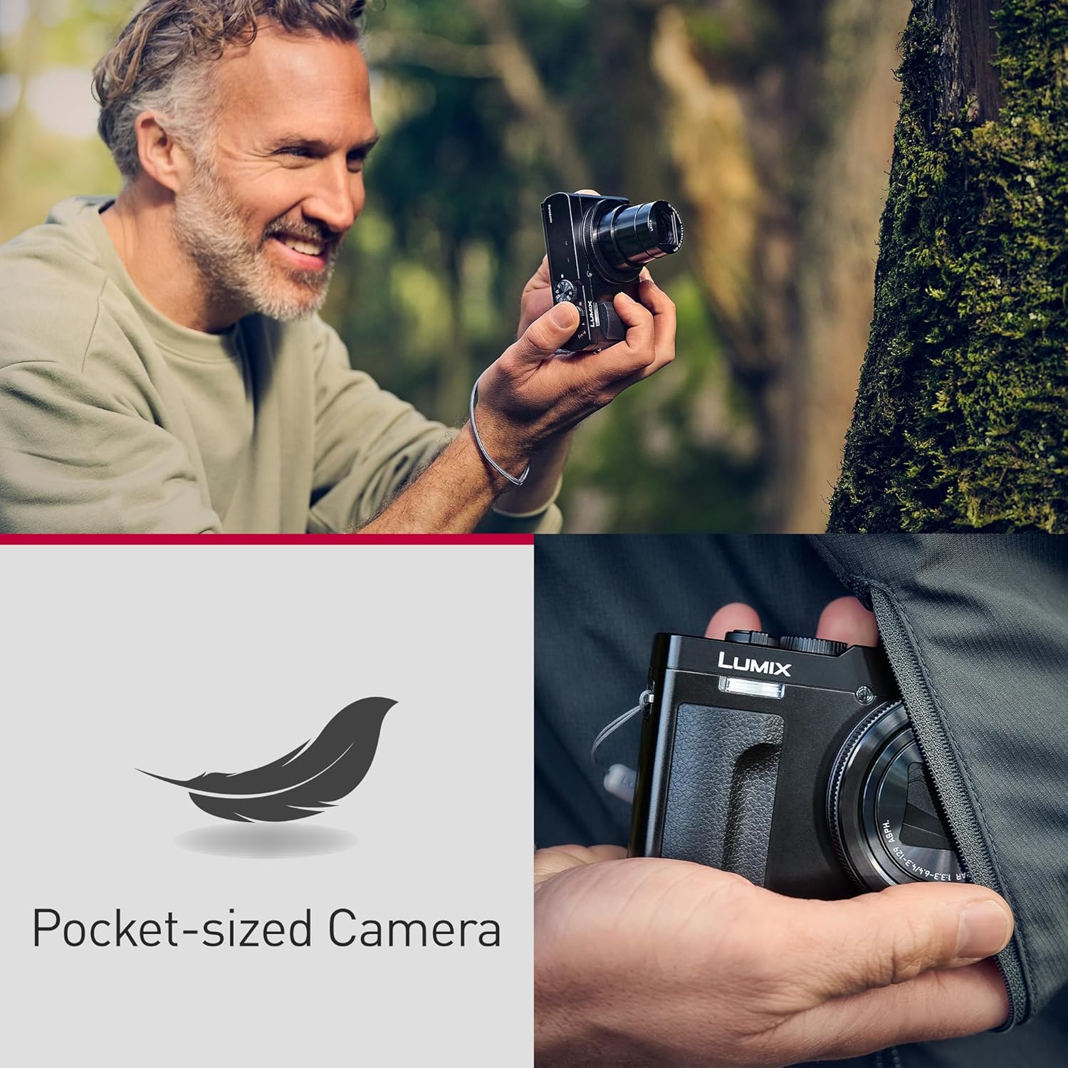Panasonic LUMIX ZS99 Point and Shoot Camera  Compact Camera for Travel with 30x Zoom with 24-720mm Zoom Lens  and 4K Video/Photo  Great for Travel and Concerts  DC-ZS99