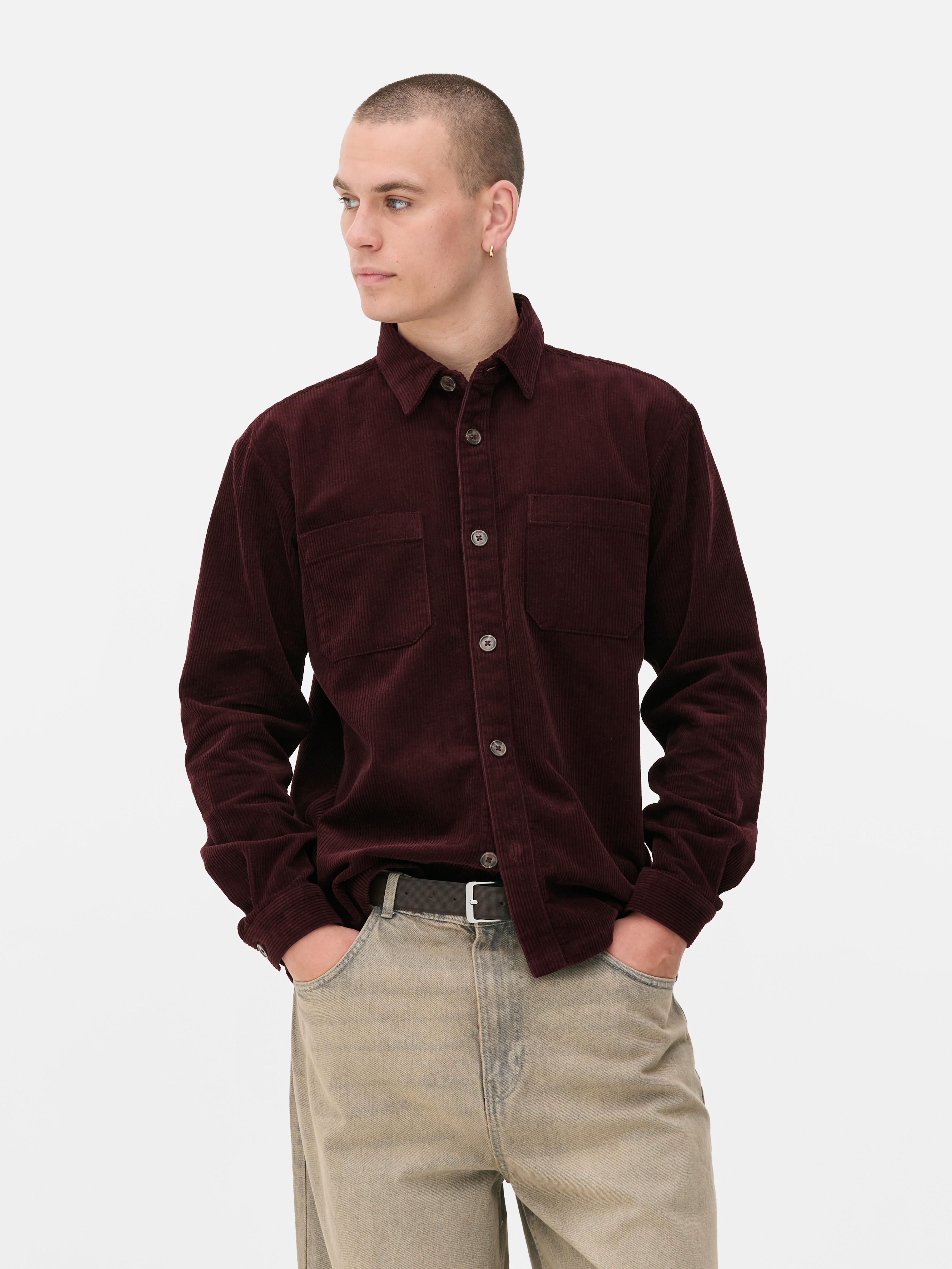 Button-Up Corduroy Overshirt