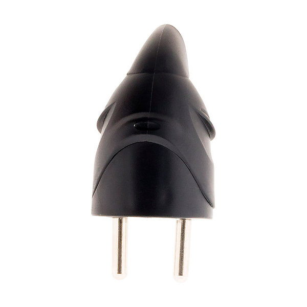 Fiche mâle coudée 16A 2P T - Noir - Zenitech