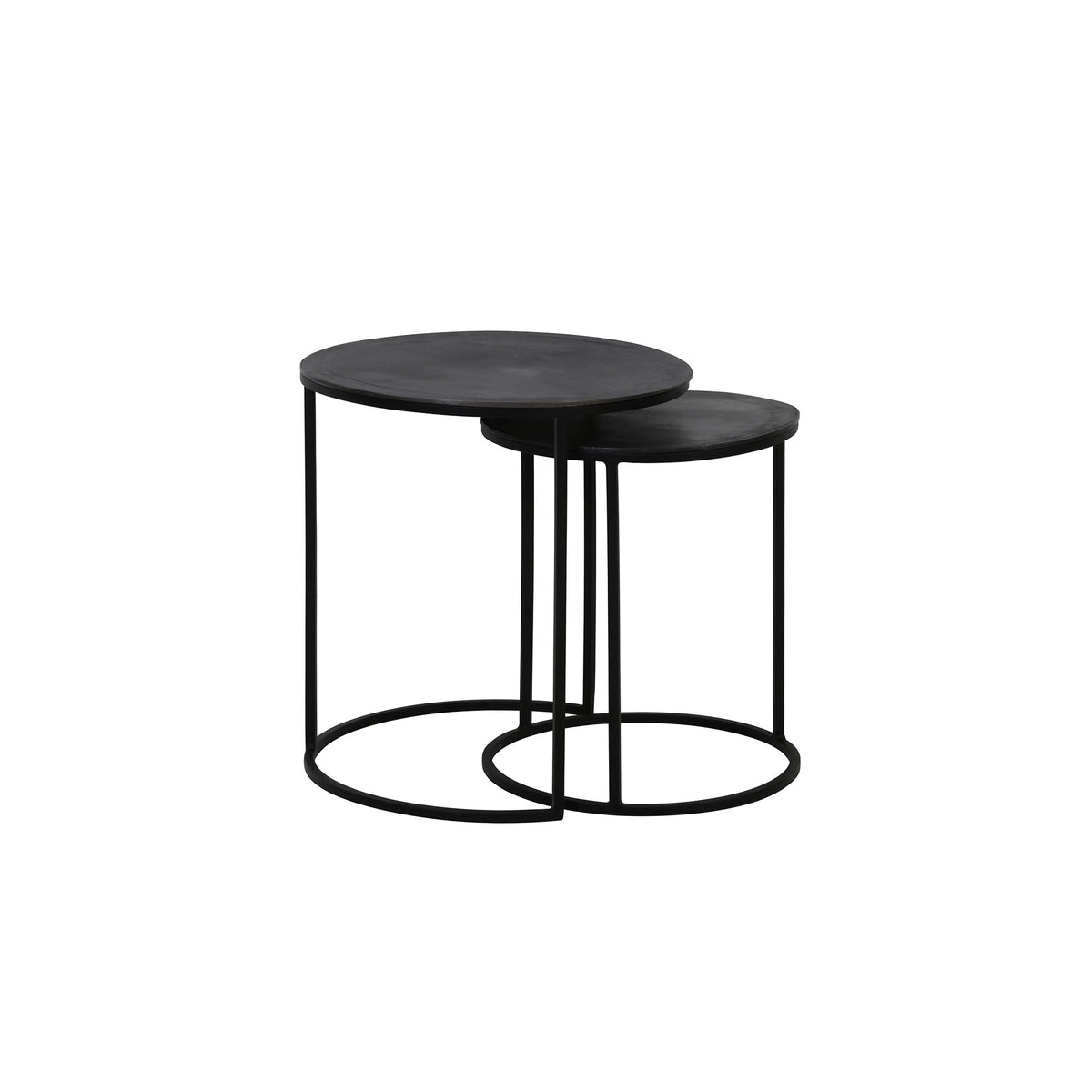 Light & Living bijzettafel TALCA - zwart - Ø49cm