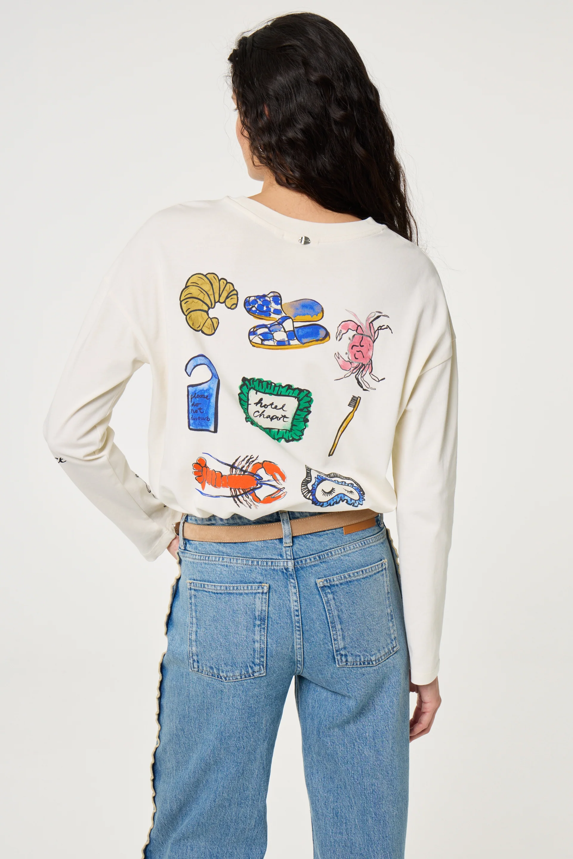 Phileine LS T-shirt | Cosy White