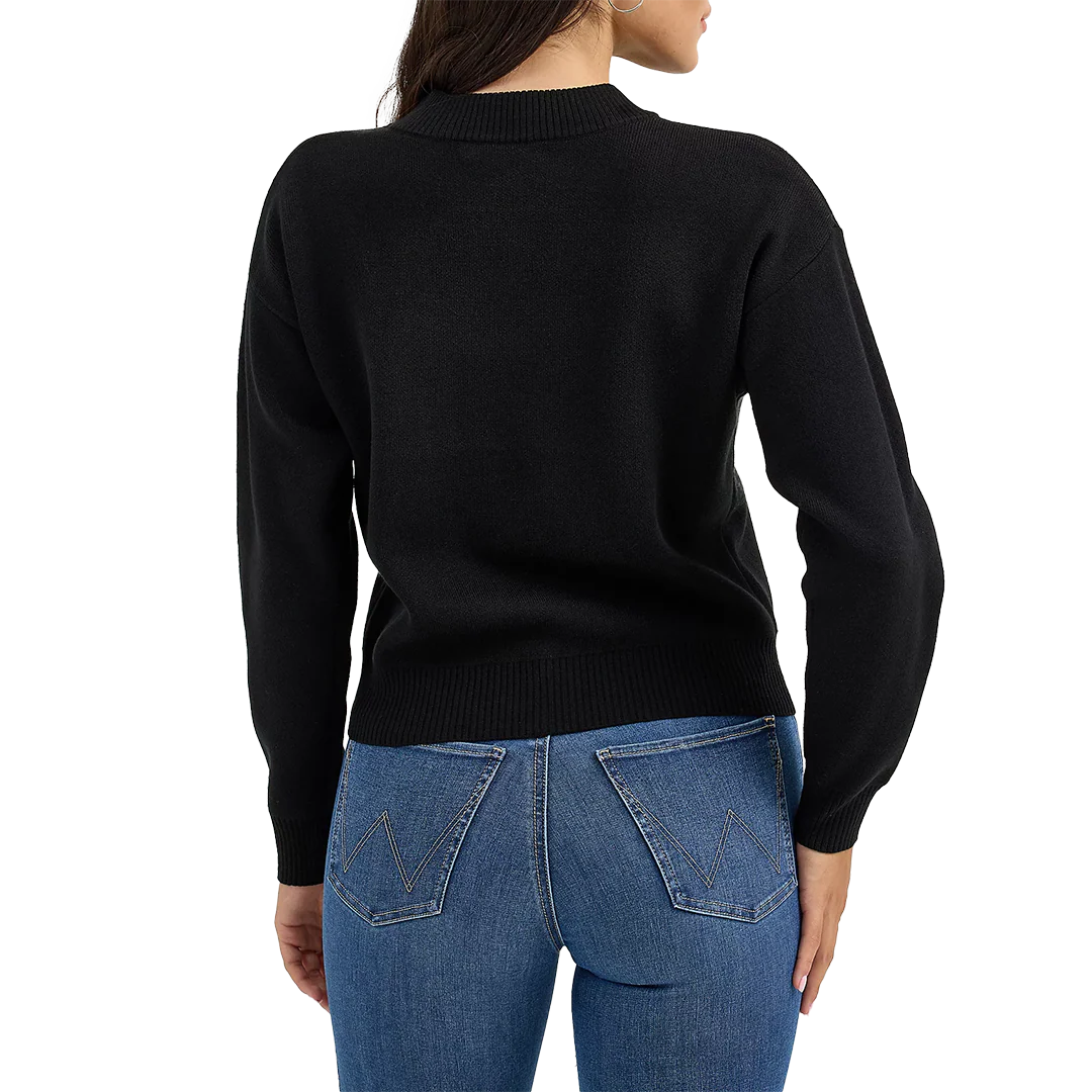 Женский свитер Wrangler с круглым вырезом и интарсией в виде лошади