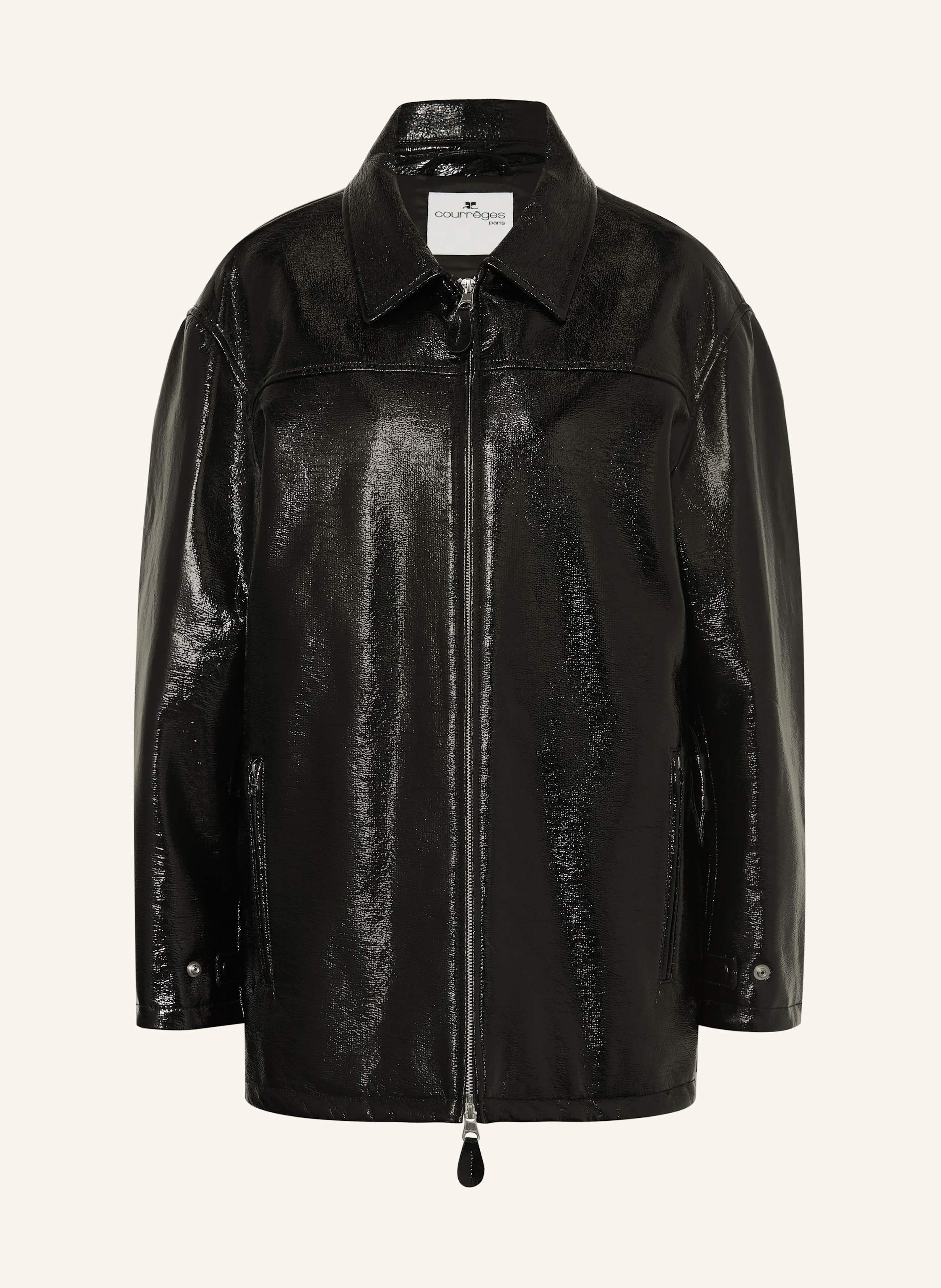 Courrèges Jacke in Lederoptik