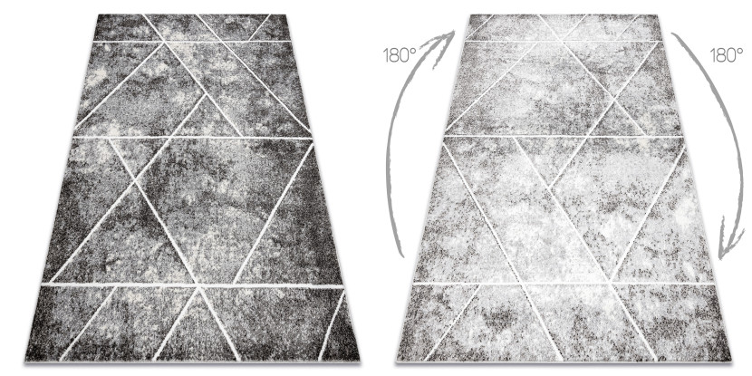 Dywan MATEO 8031/644 Nowoczesny, geometryczny, trójkąty - 80x150 cm