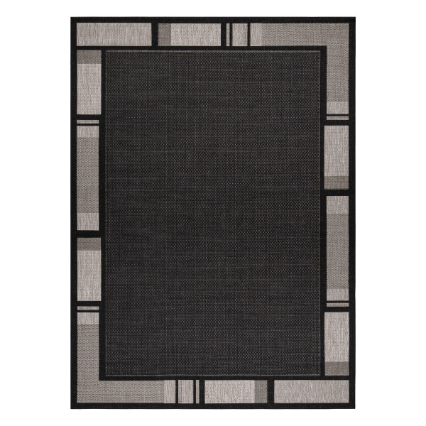 DYWAN SZNURKOWY SIZAL FLOORLUX 20195 CZARNA / srebrny60x110 cm