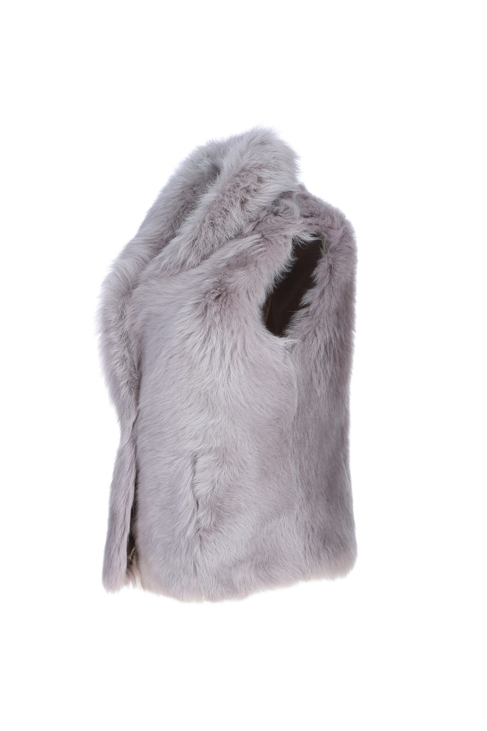 Ashwood Leather Lilac' Real Sheepskin Oversized Fluffy Gilet