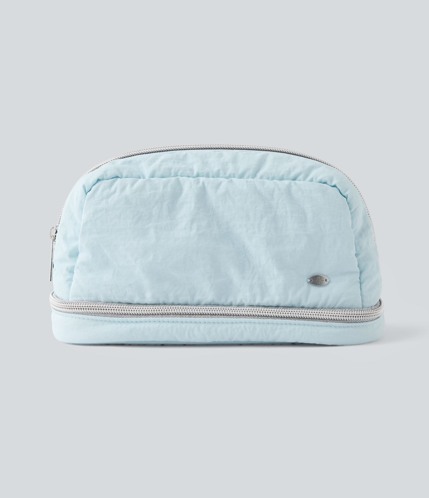 Trousse de maquillage en métal avec logo et miroir